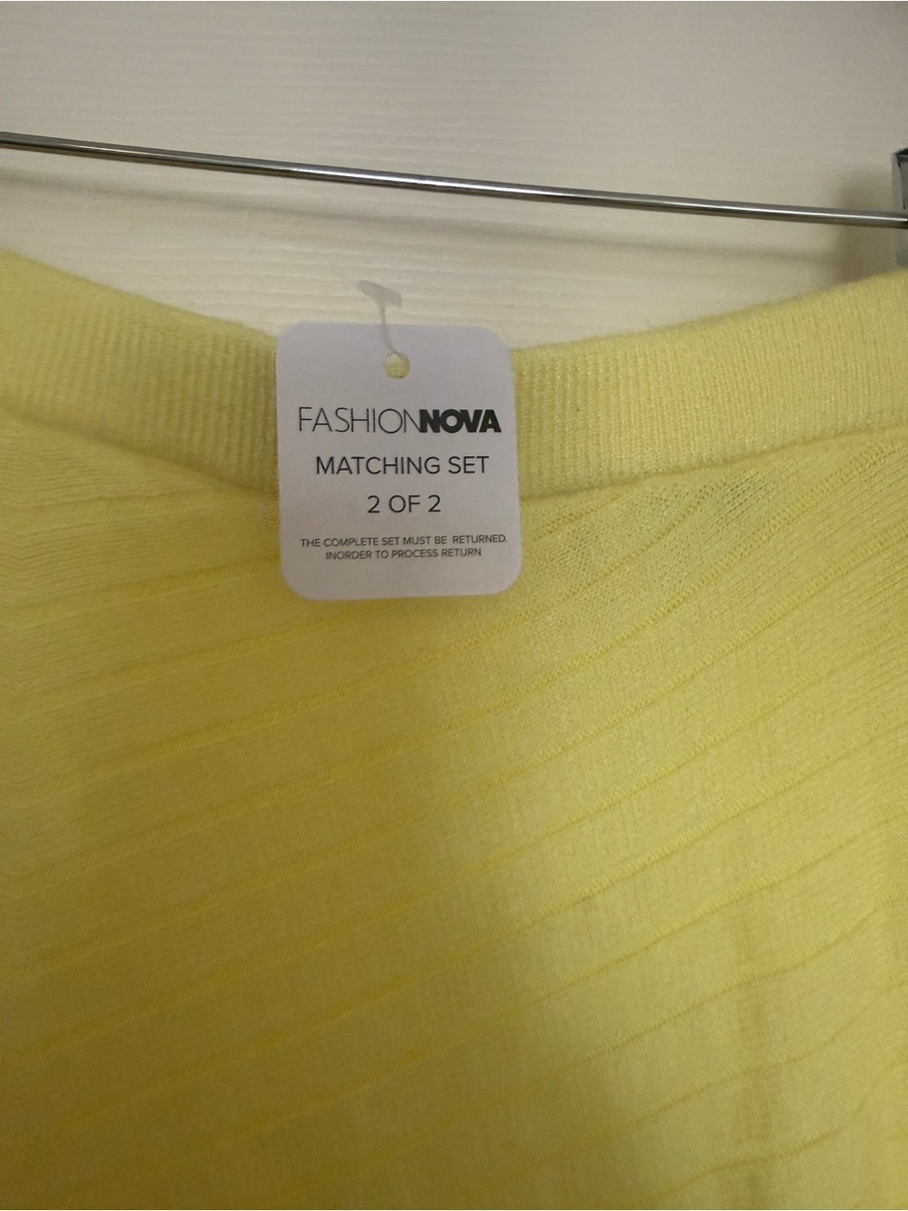 Fashion Nova – Long Time Crush Maxi Skirt Set (Yellow) NWT, Size S - Picture 8 of 12